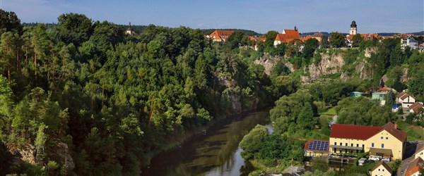Bechyně, turistický triumf v malebném údolí Lužnice - Hotel Panská Bechyně - výhled
