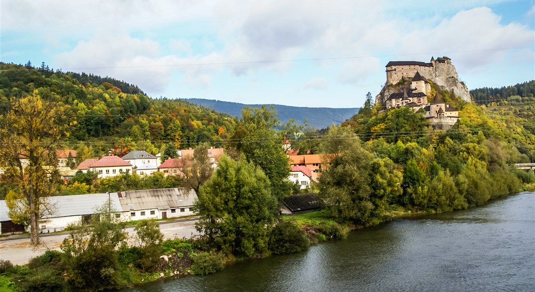 Orava - Slovenská republika Orava - pohled na oravský hrad
