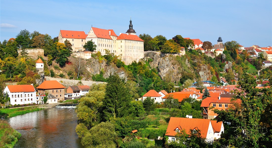 Jižní Čechy - Česká republika Jižní Čechy Bechyně - pohled od řeky na město