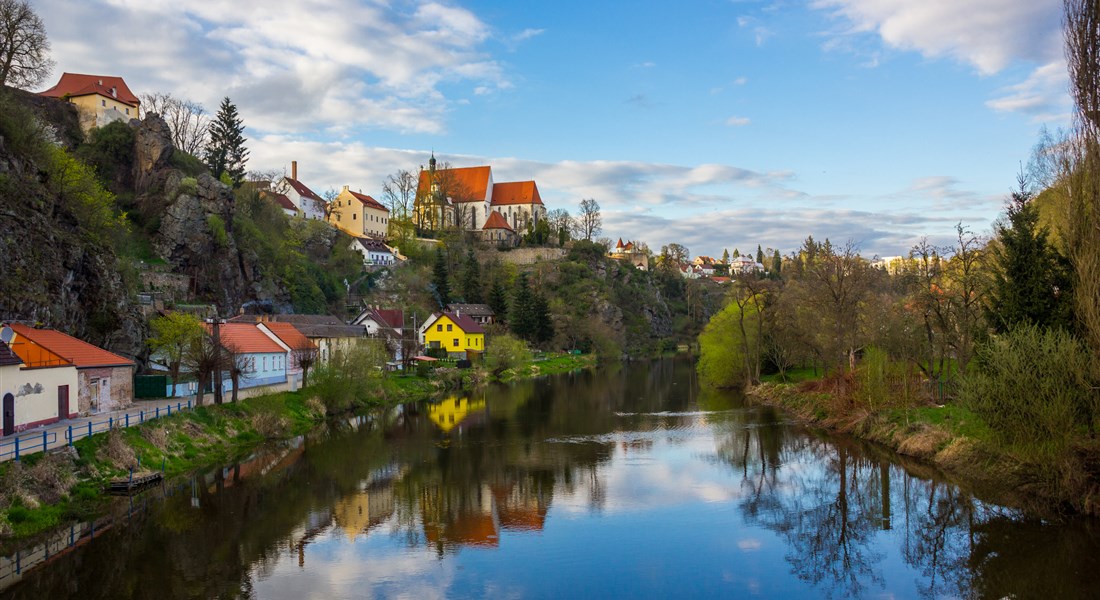 Jižní Čechy - Česká republika Jižní Čechy Bechyně - pohled od řeky