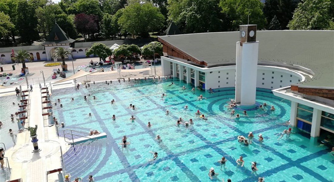 Harkány - Maďarsko Harkány - lázně venkovní bazén