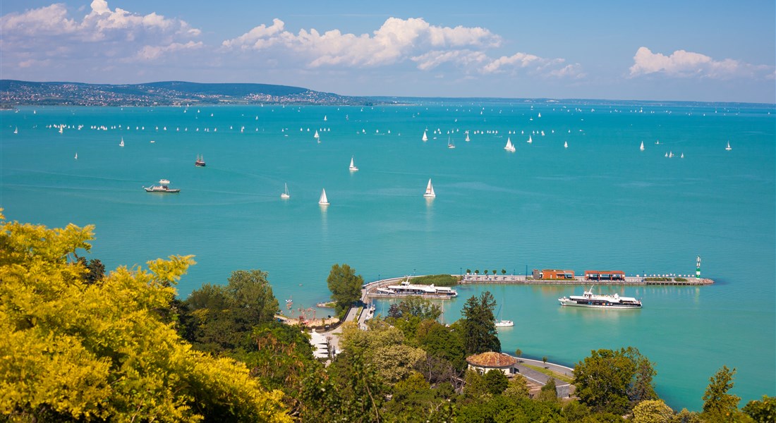 Balaton - Maďarsko Balaton - pohled na jezero