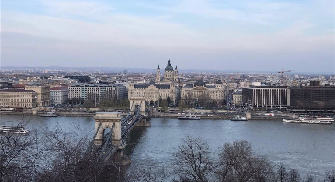 Budapešť - Maďarsko Budapešť-výhled na Budapešť