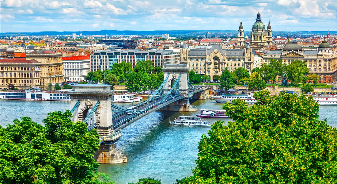 Budapešť - Maďarsko Budapešť - pohled na město