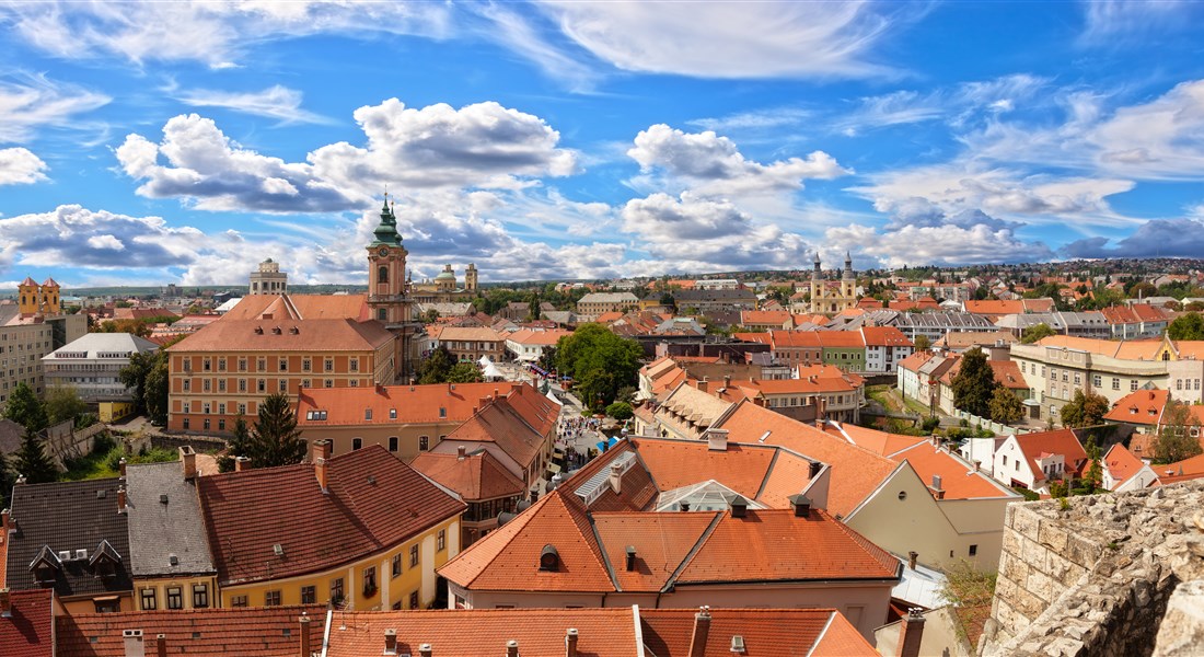 Eger - Maďarsko Eger pohled na město