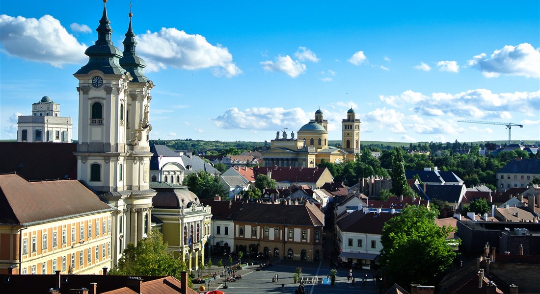 Eger - Maďarsko Eger pohled na město 3