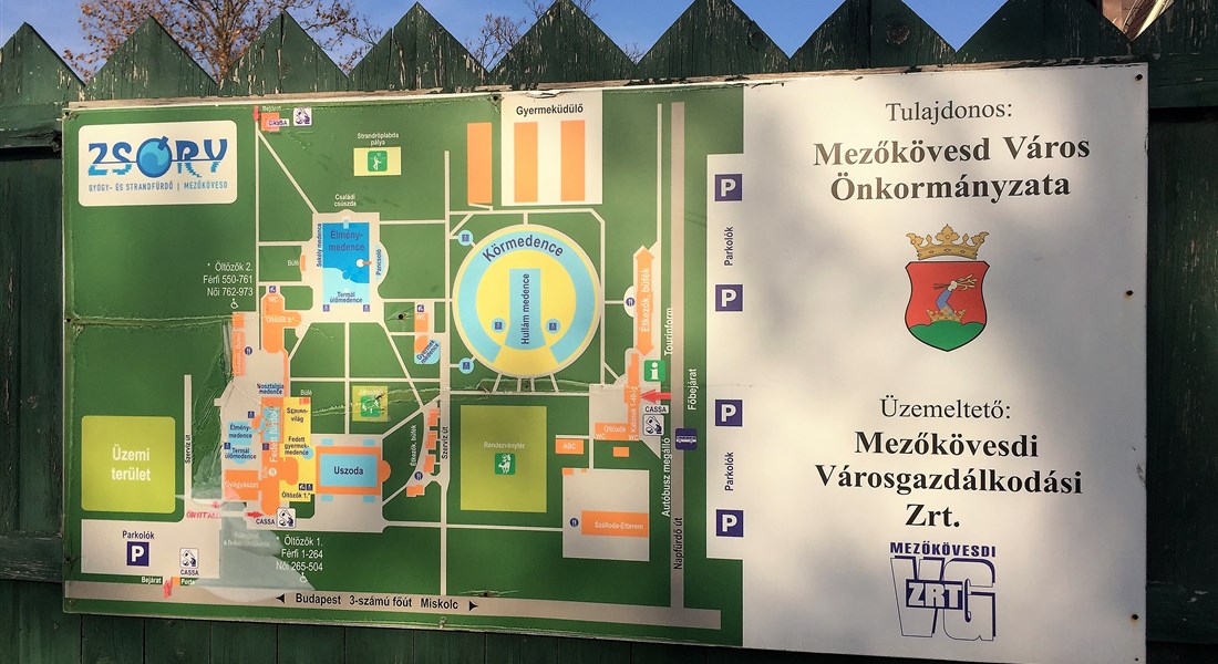Mezőkövesd - Plánek Města
