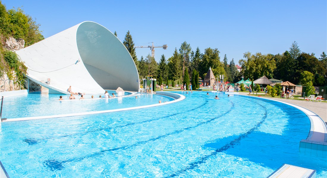 Miskolctapolca - Maďarsko Miskolctapolca venkovní bazén