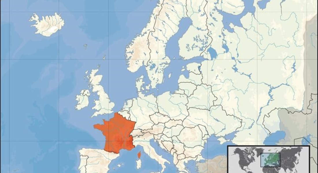 Francie  - umístění státu na mapě