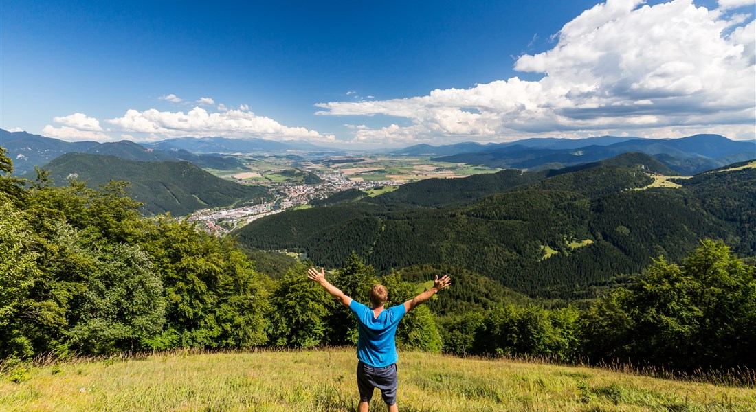 Nízké Tatry - Slovenská republika Liptov - výhled do krajiny