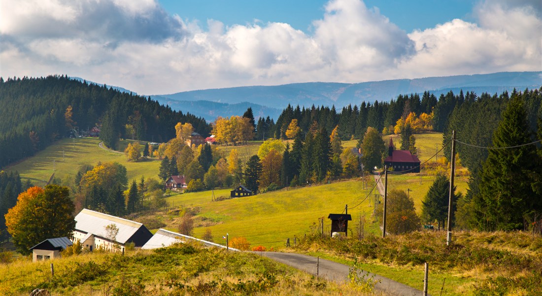 Beskydy - Česká republika Beskydy horská krajina podzim