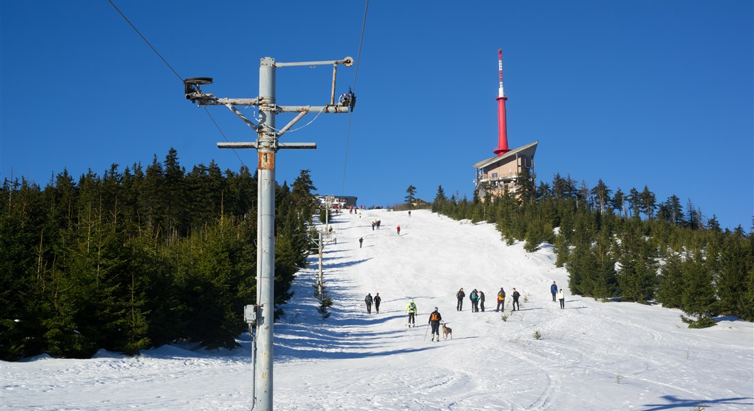 Beskydy - Česká republika Beskydy lyžařský svah na Lysé hoře