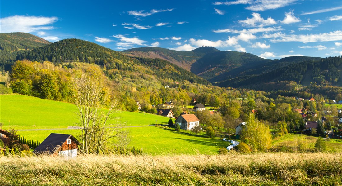 Beskydy - Česká republika Beskydy pohled na krajiny a na Lysou Horu