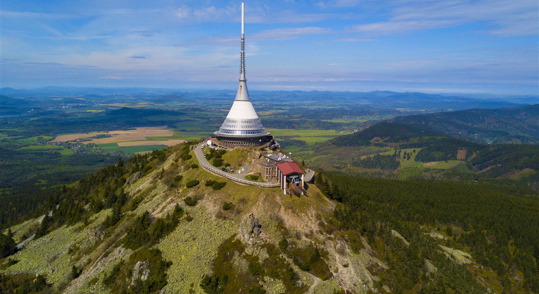 Severní Čechy - Česká republika Severní Čechy Liberec - vysílač, krajina