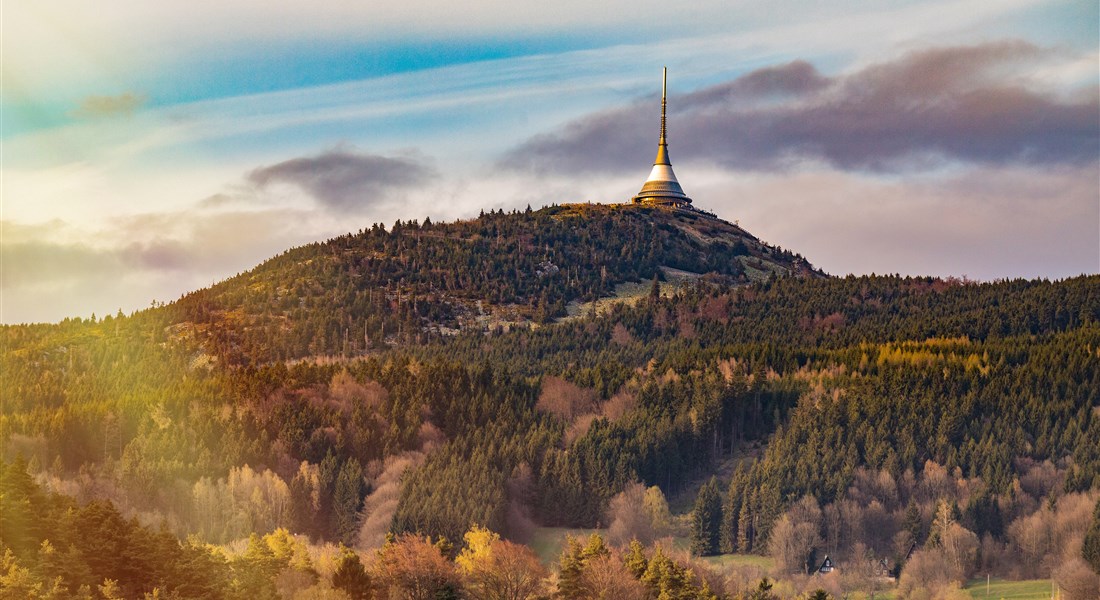 Severní Čechy - Česká republika Severní Čechy Liberec - vysílač na podzim