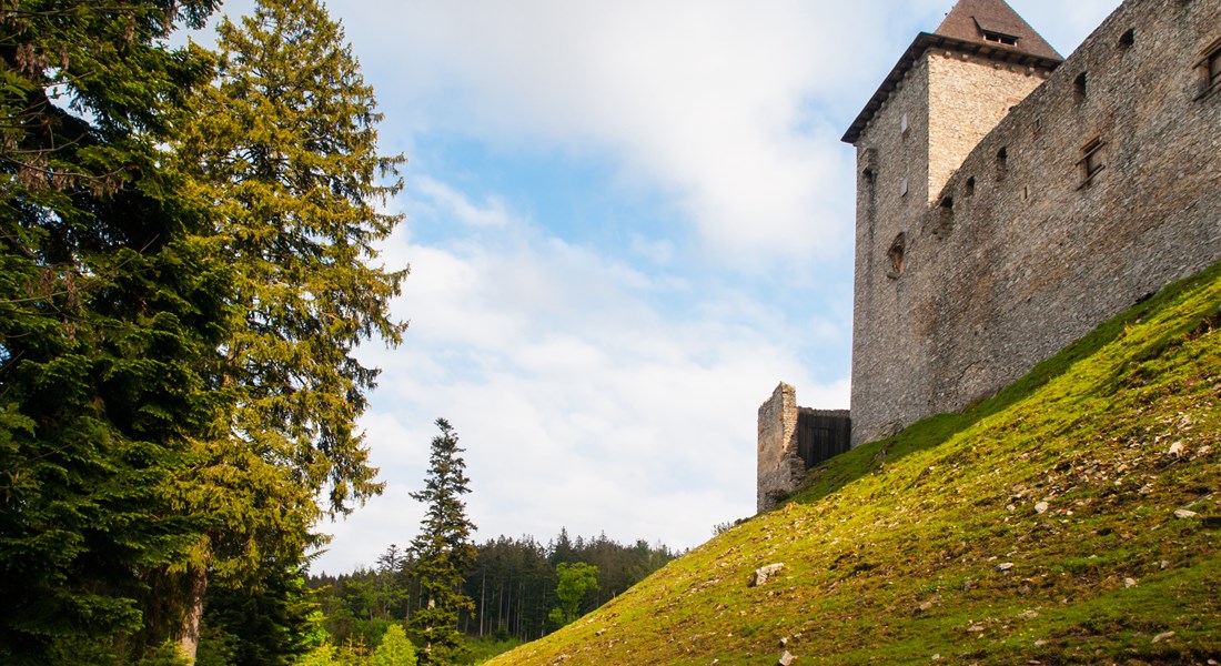 Šumava - Česká republika Šumava Kašperské hory - hrad Kašperk