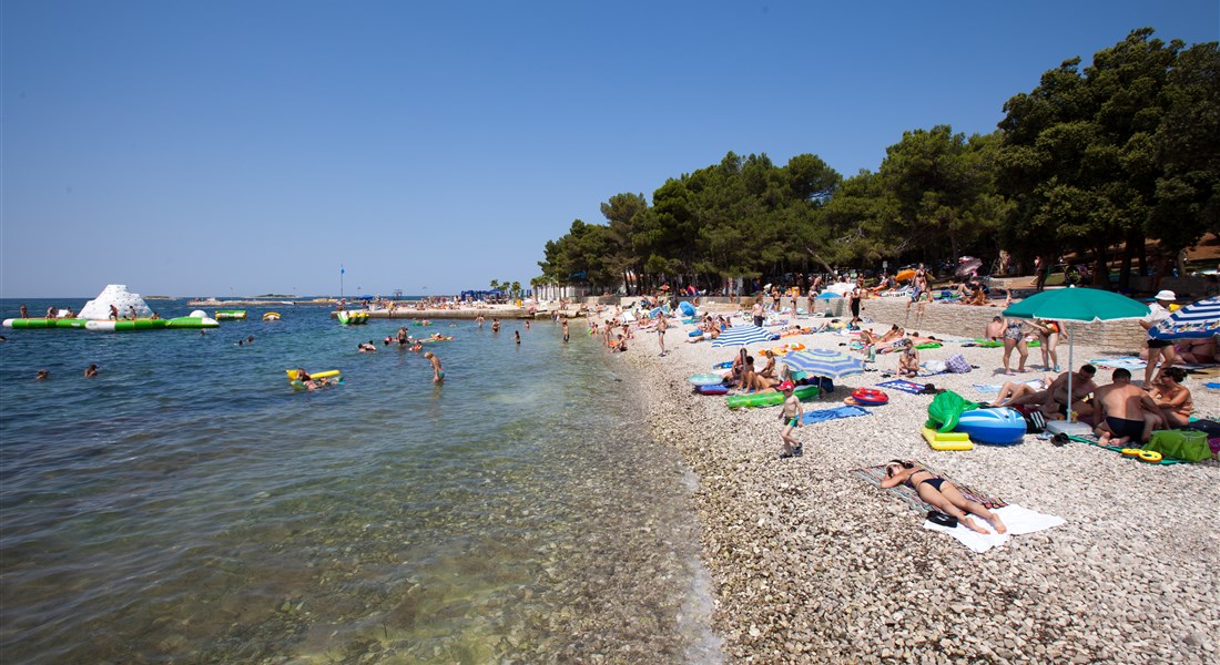 Istrie - Chorvatsko Istrie - Pláž