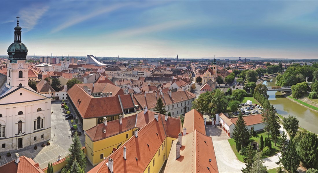 Győr - pohled, panorama
