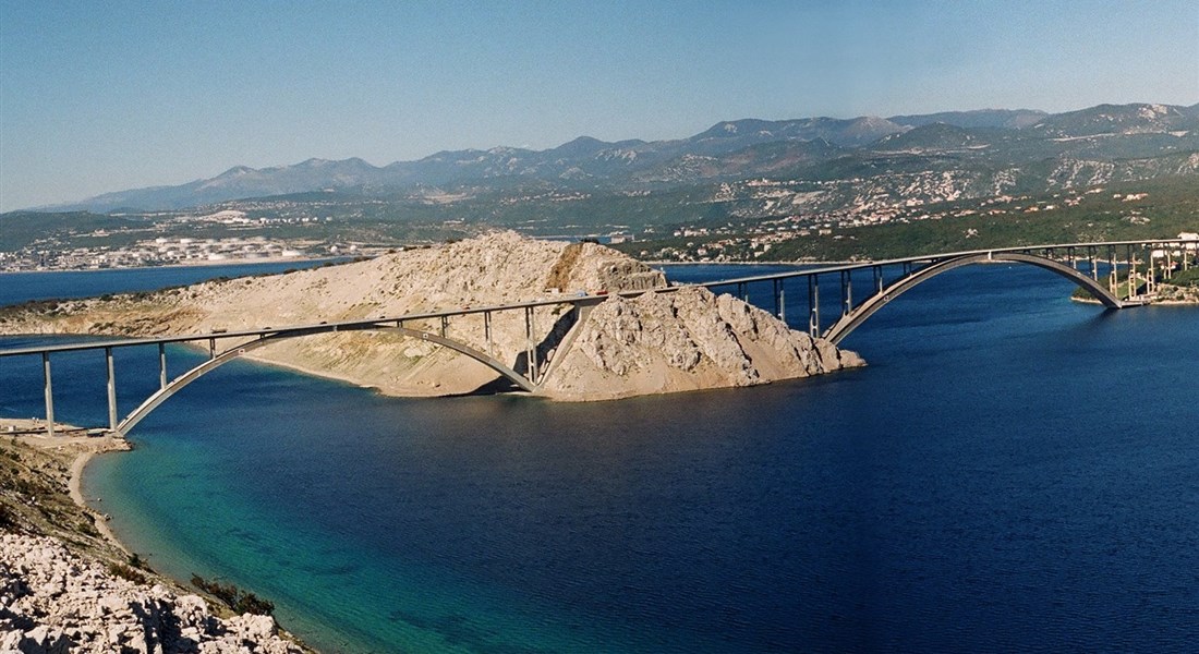 Kvarnerské ostrovy - Chorvatsko Istrie - ostrov Krk - mosty